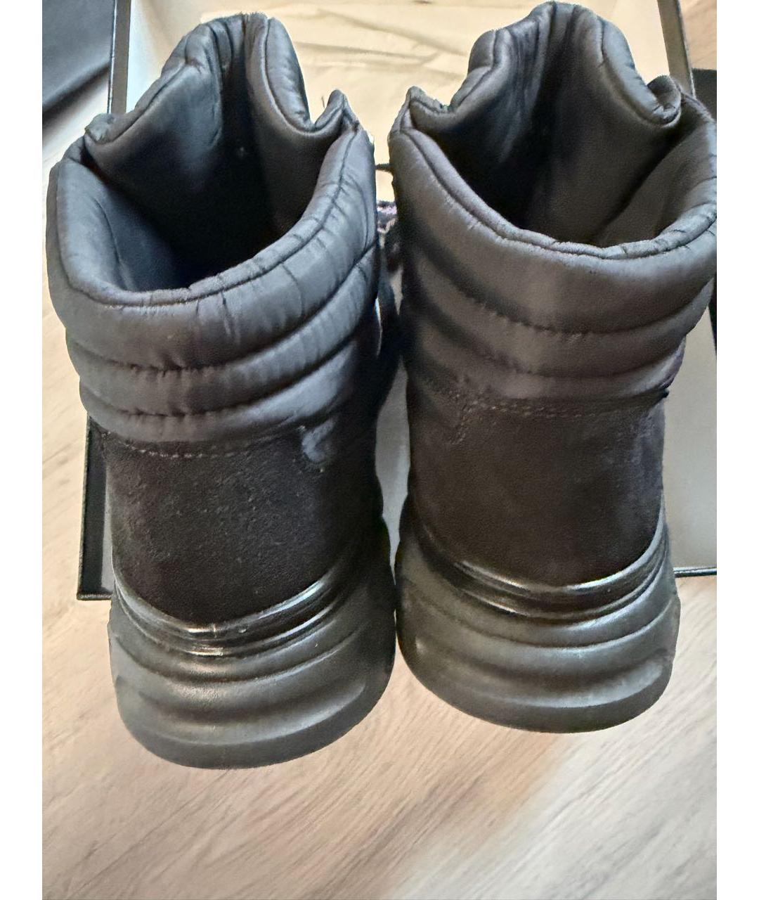 CHANEL Черные неопреновые ботинки, фото 4