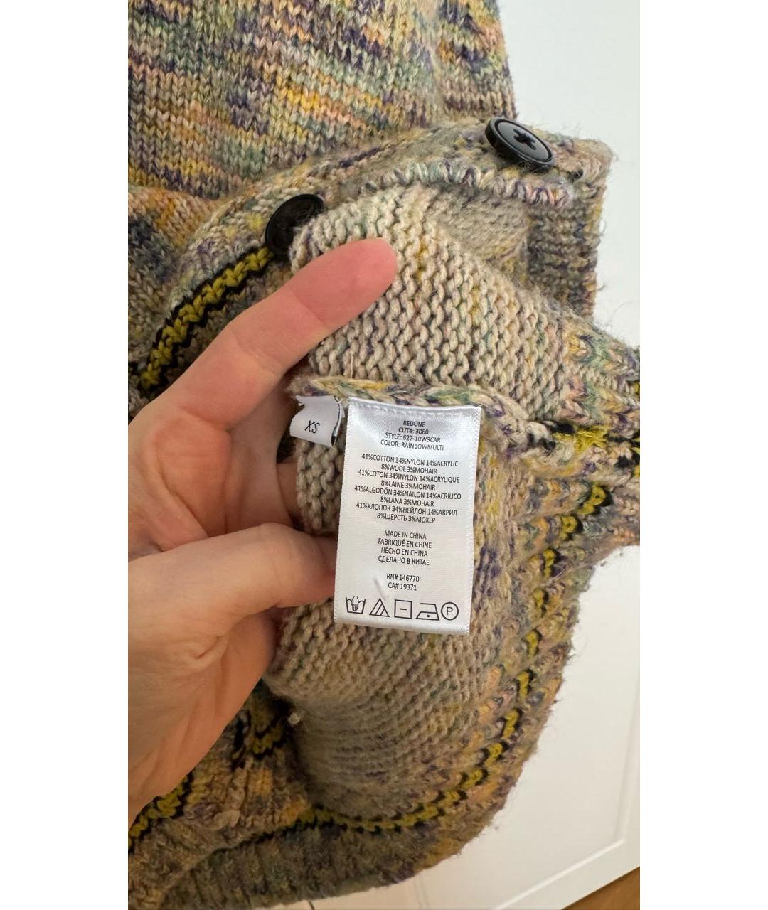 Re done Мульти шерстяной кардиган, фото 4