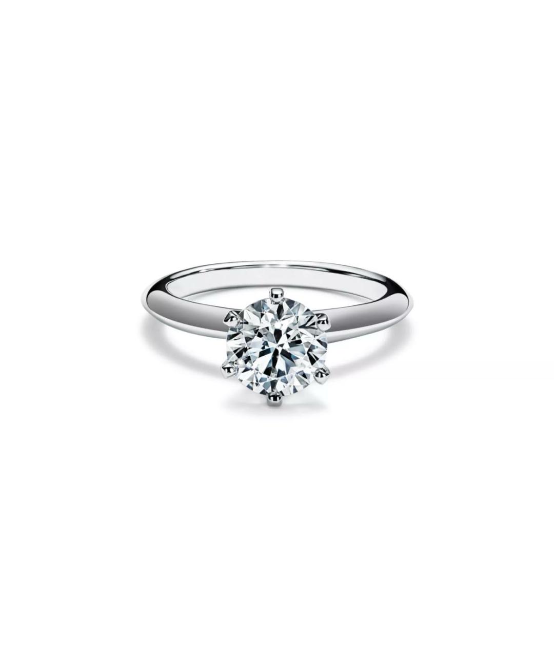 TIFFANY&CO Серебряное платиновое кольцо, фото 7