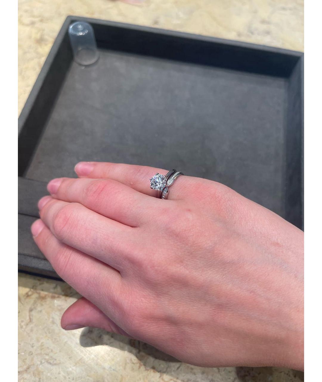 TIFFANY&CO Серебряное платиновое кольцо, фото 8