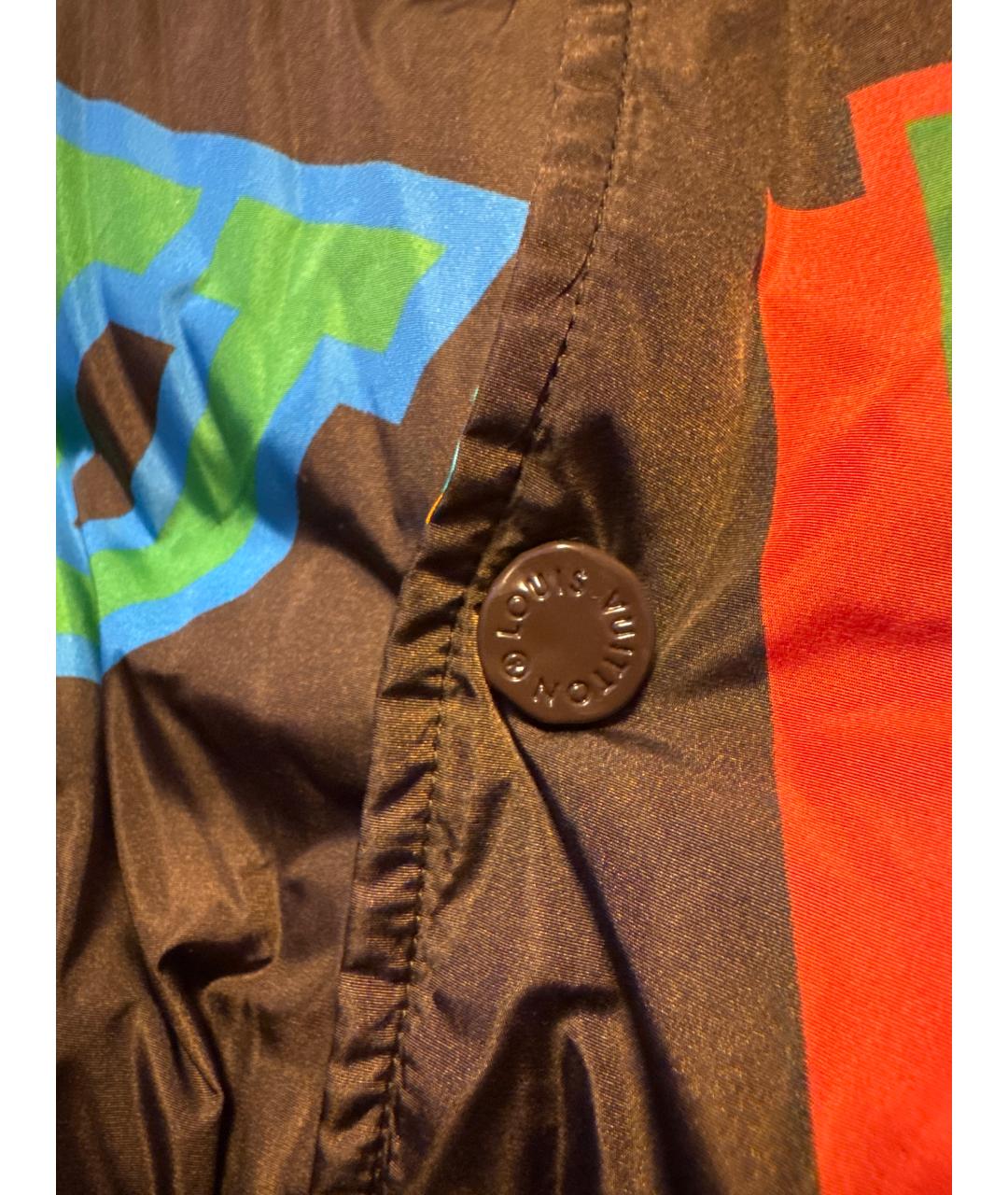LOUIS VUITTON Коричневая полиэстеровая куртка, фото 4