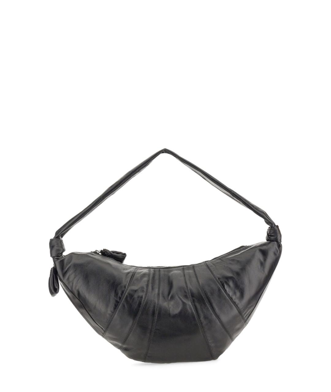 LEMAIRE Черная кожаная сумка через плечо, фото 5