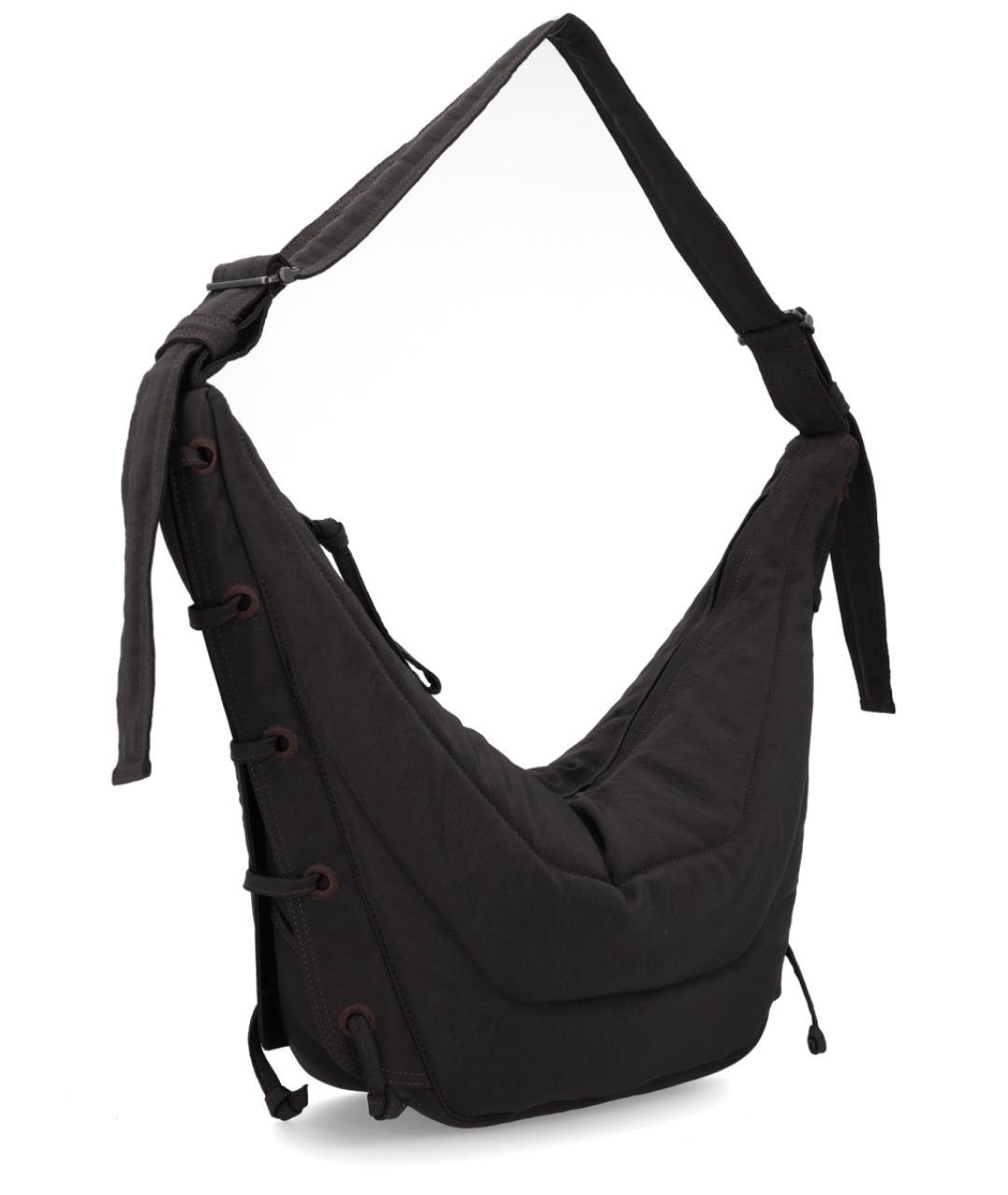 LEMAIRE Коричневая синтетическая сумка через плечо, фото 3