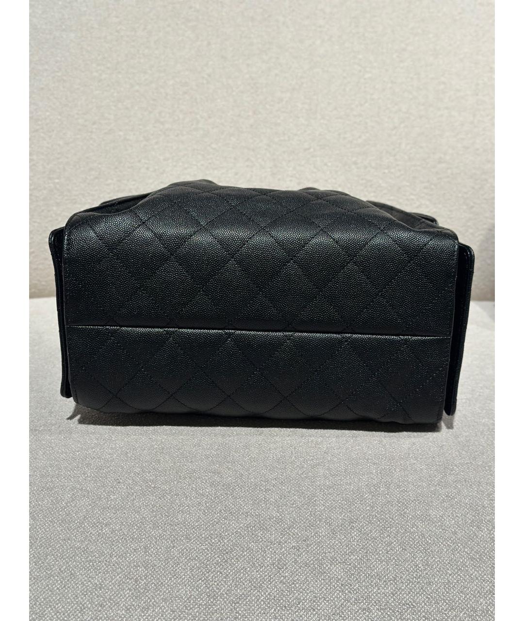 CHANEL Черная кожаная сумка через плечо, фото 7