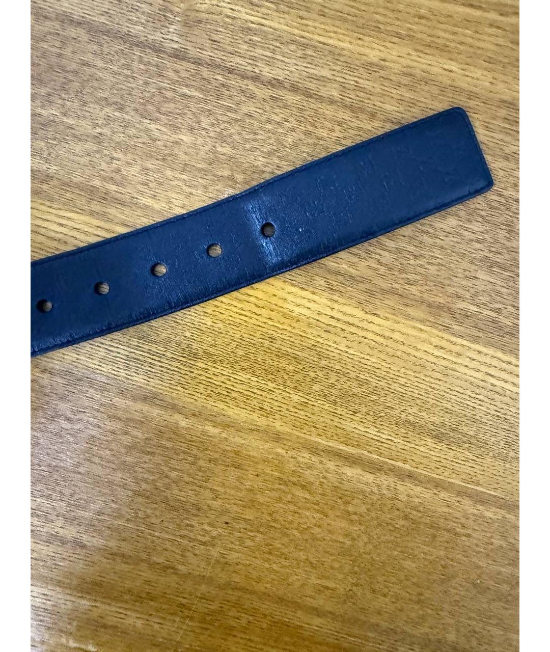 GUCCI Черный кожаный ремень, фото 6