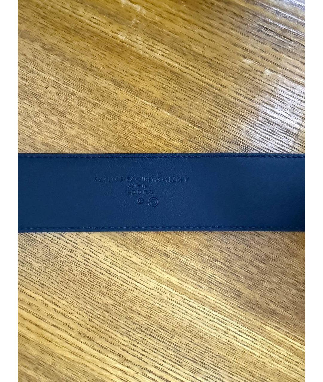 GUCCI Черный кожаный ремень, фото 5