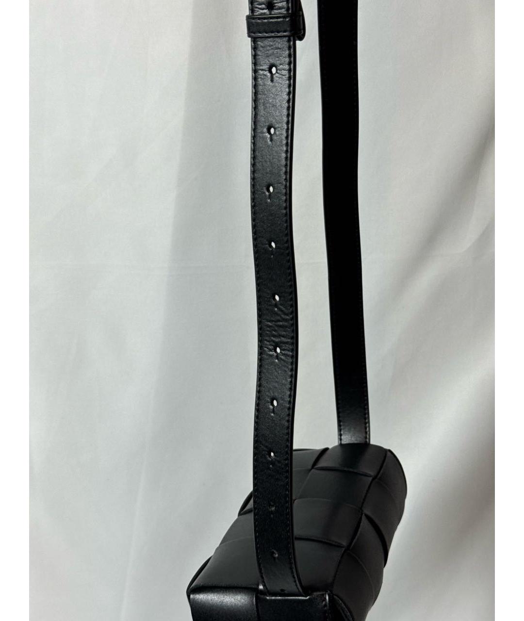 BOTTEGA VENETA Черная кожаная поясная сумка, фото 7