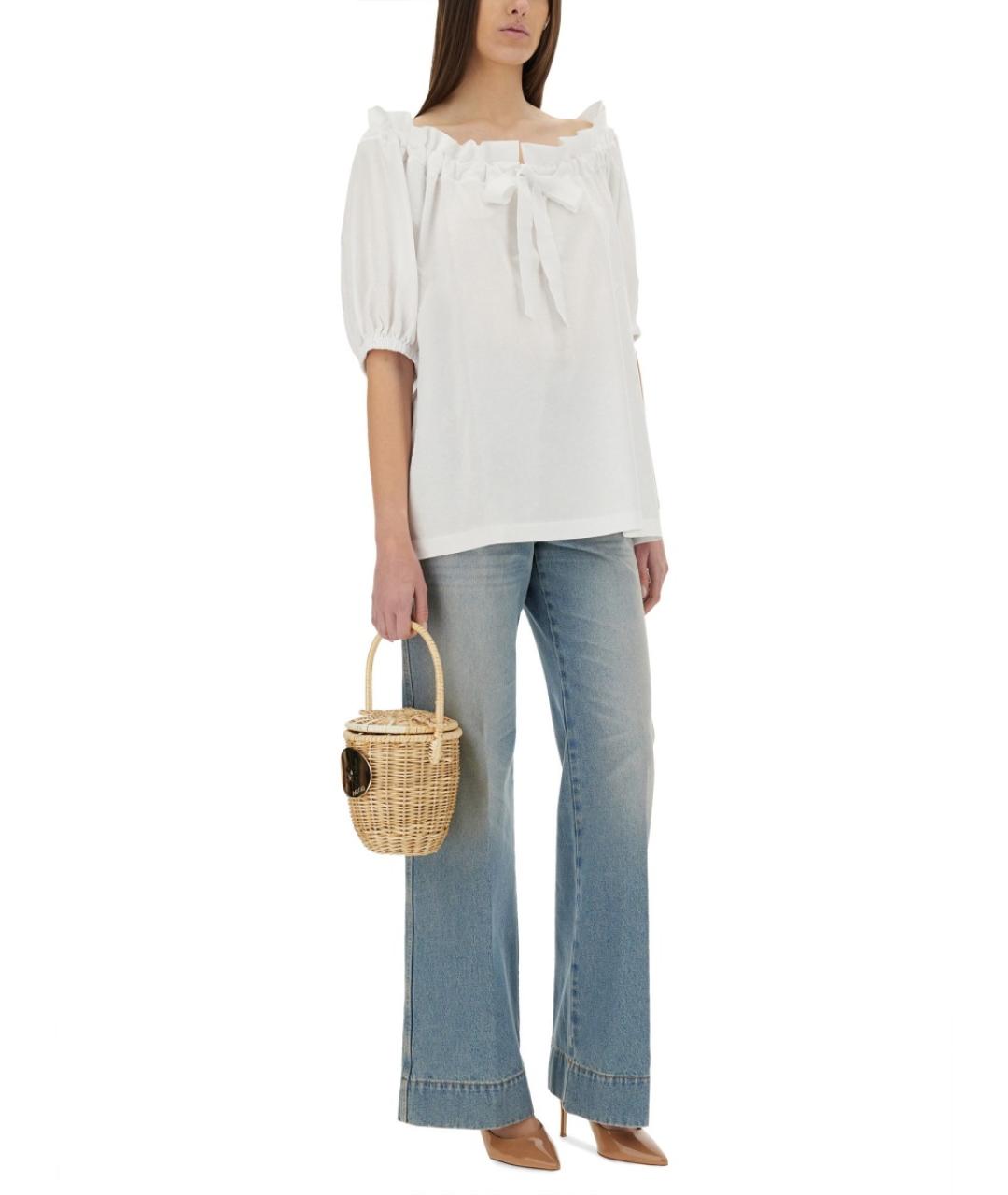 PATOU Белая хлопковая блузы, фото 2