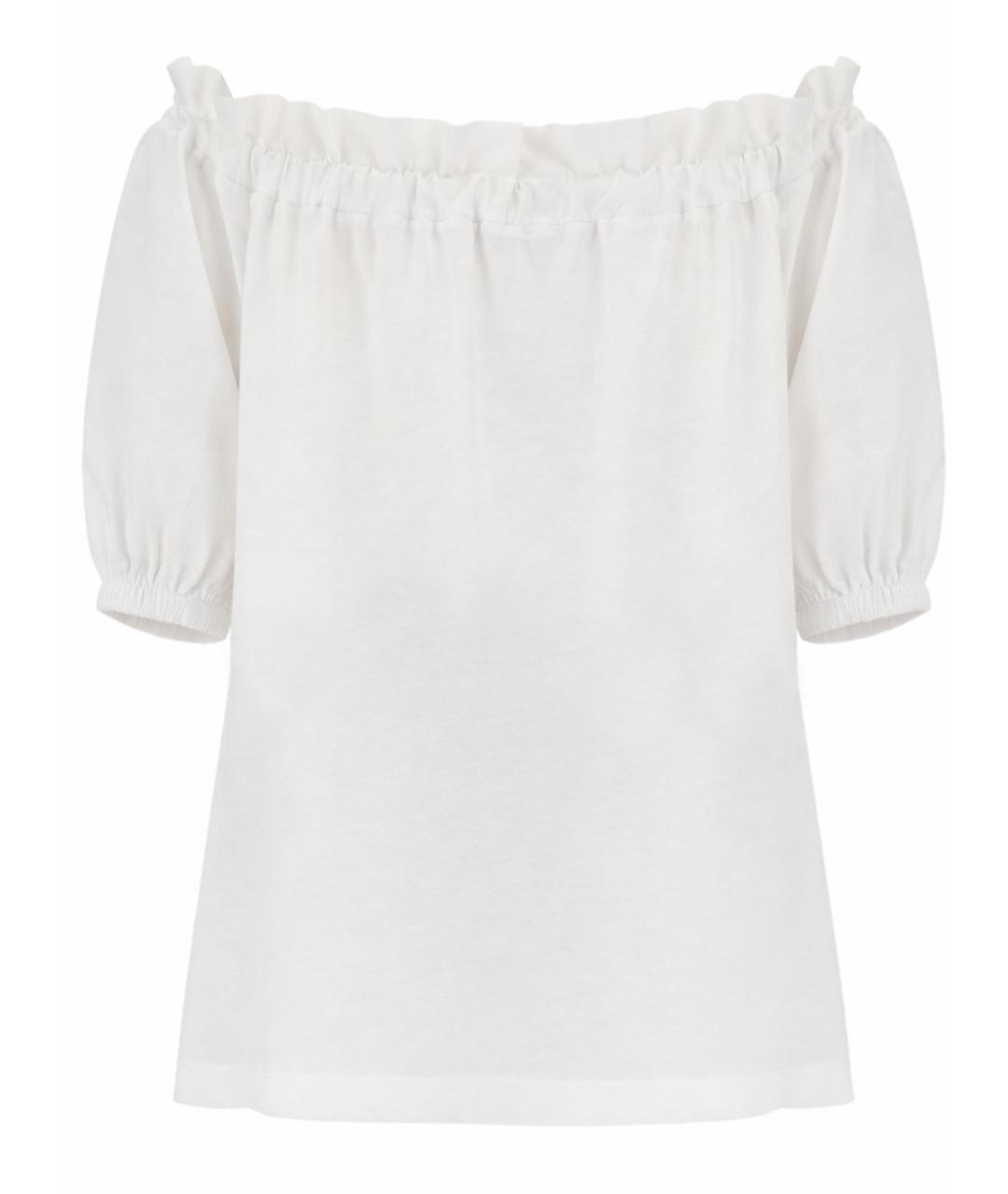 PATOU Белая хлопковая блузы, фото 3