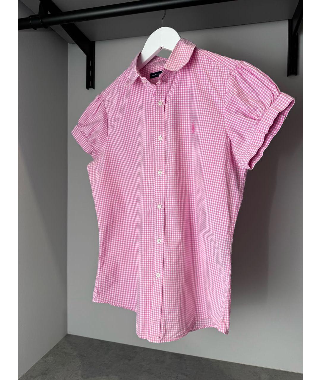 POLO RALPH LAUREN Розовая хлопковая рубашка, фото 6