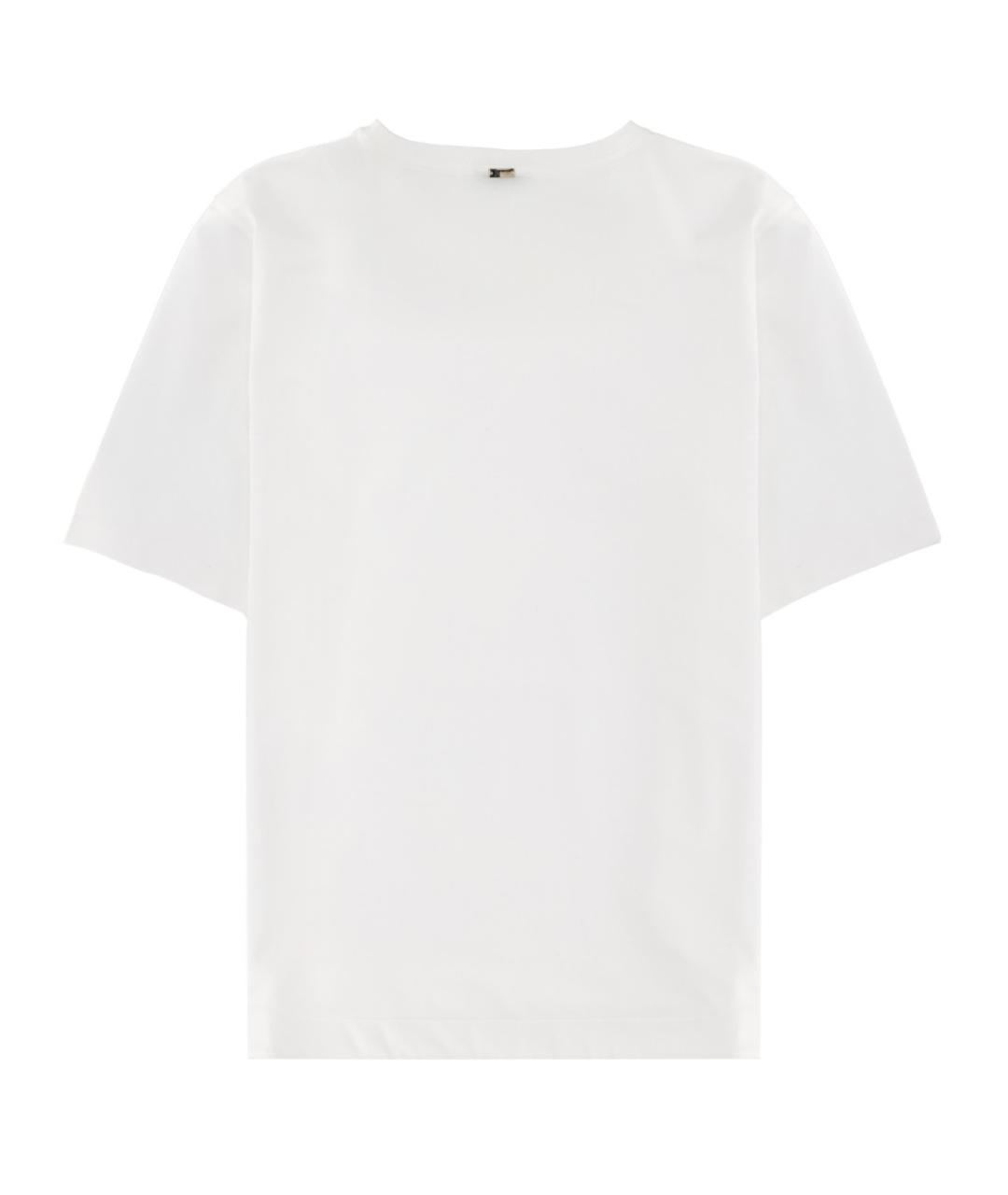 HERNO Белая хлопковая футболка, фото 2