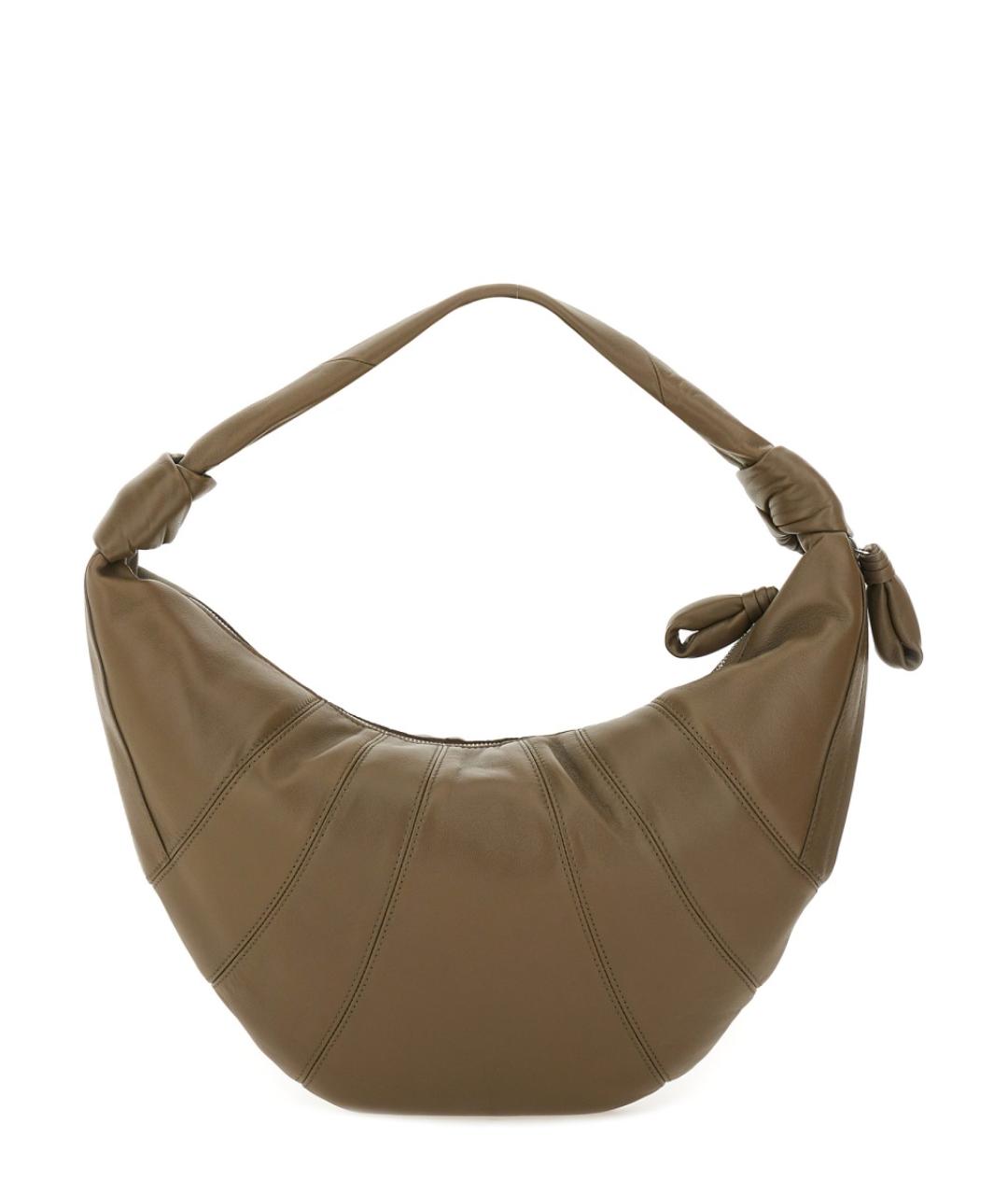 LEMAIRE Коричневая кожаная сумка через плечо, фото 4