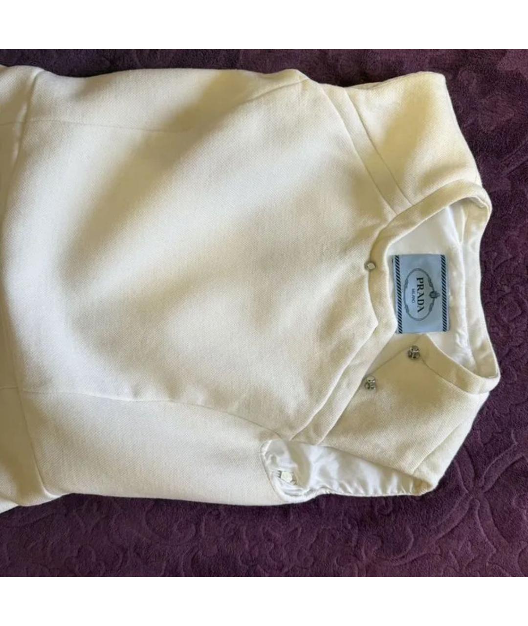 PRADA Белое повседневное платье, фото 4