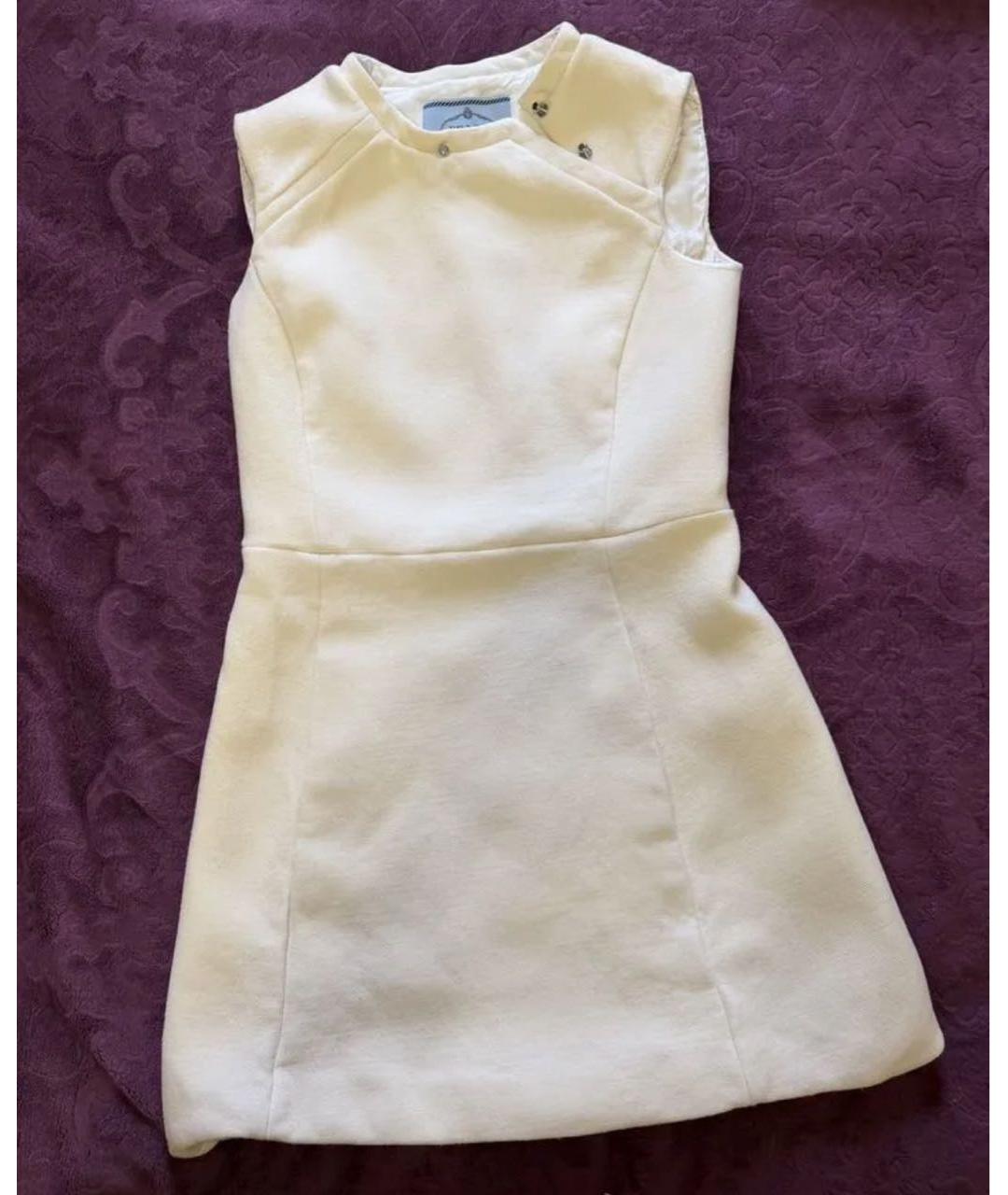 PRADA Белое повседневное платье, фото 5