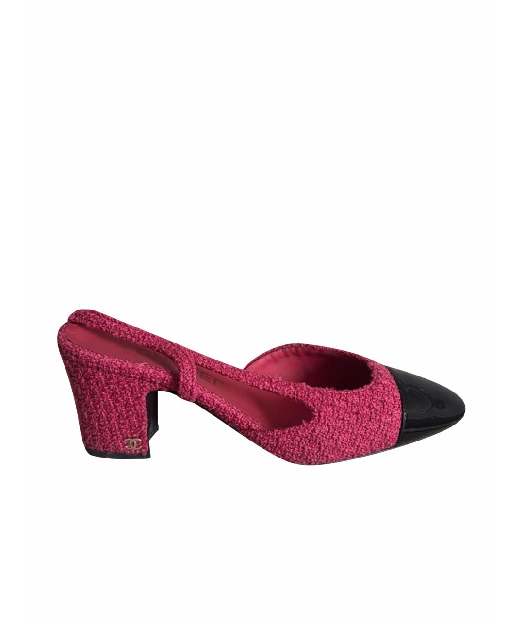 CHANEL Розовые босоножки из лакированной кожи, фото 1