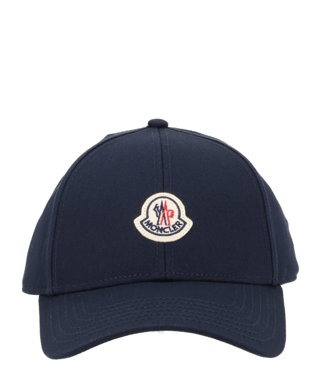 MONCLER Синяя хлопковая кепка/бейсболка, фото 1
