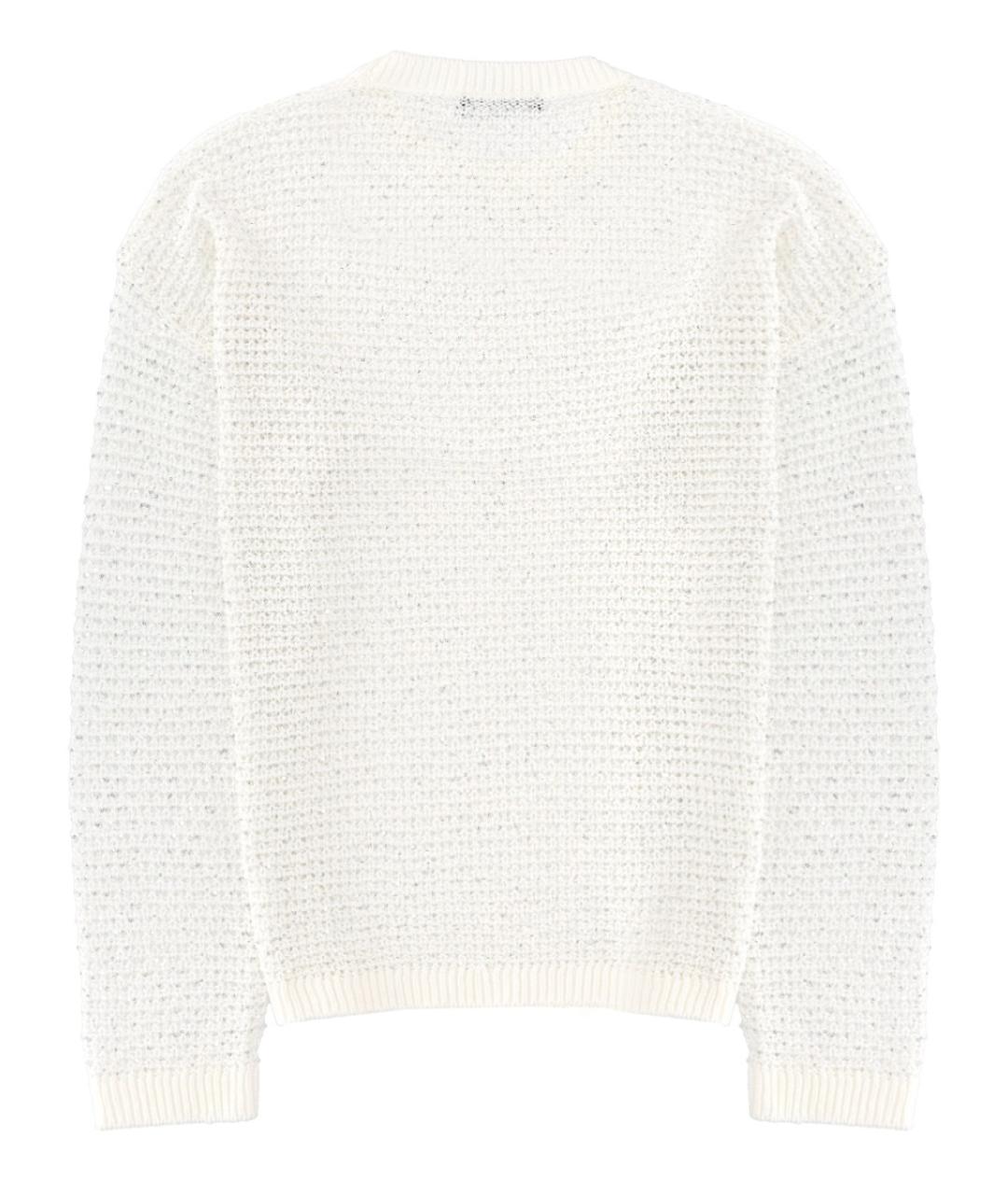 FABIANA FILIPPI Белый хлопковый джемпер / свитер, фото 2