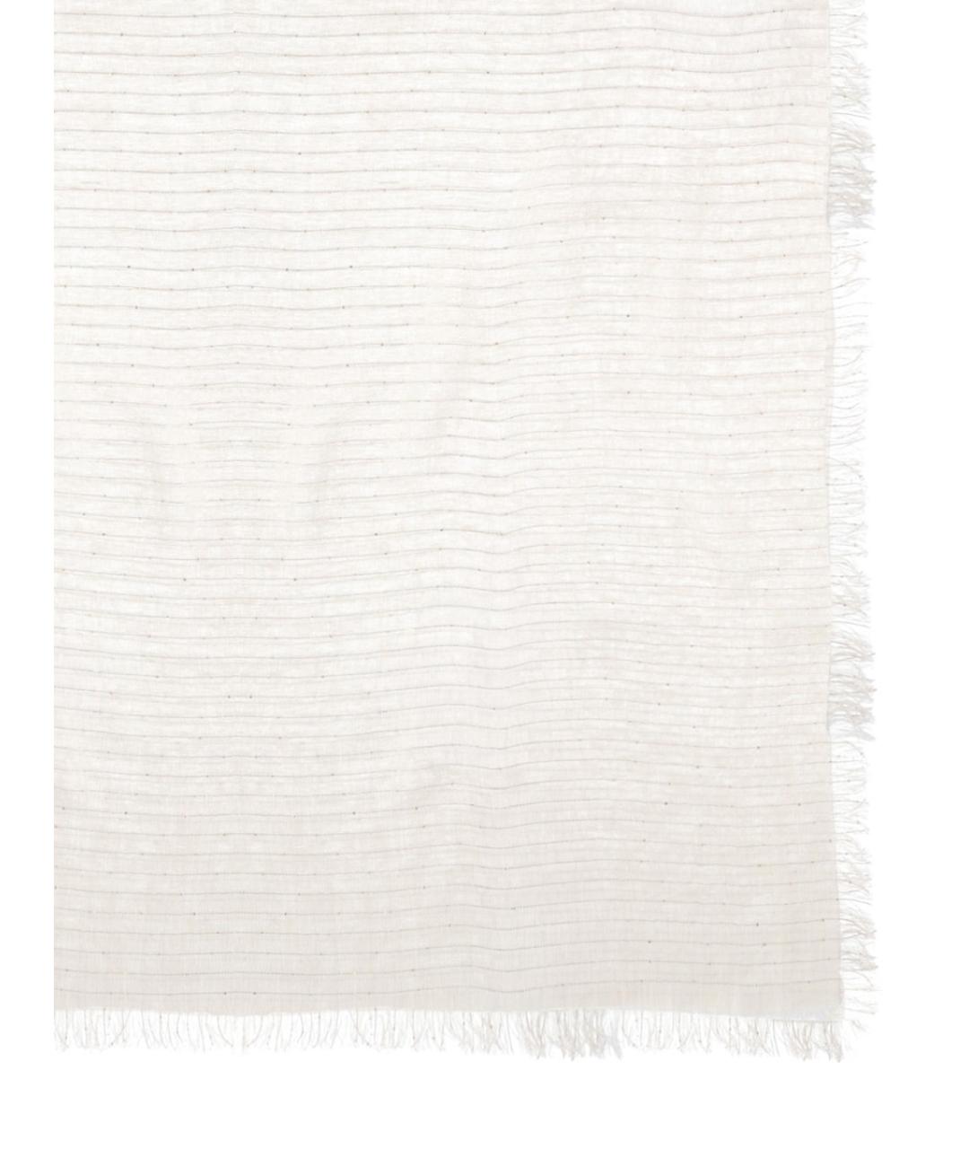 FABIANA FILIPPI Белый льняной платок, фото 2