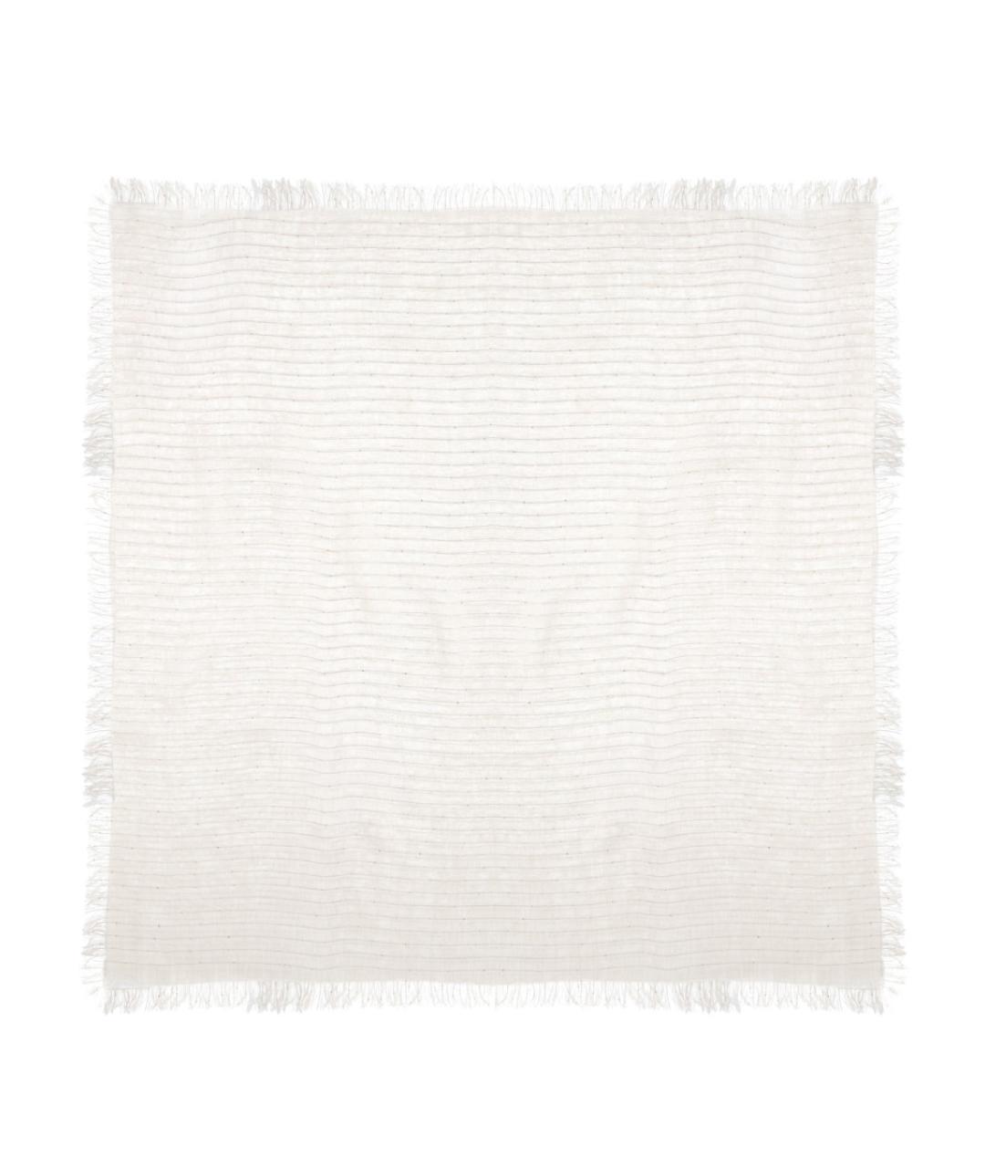 FABIANA FILIPPI Белый льняной платок, фото 1