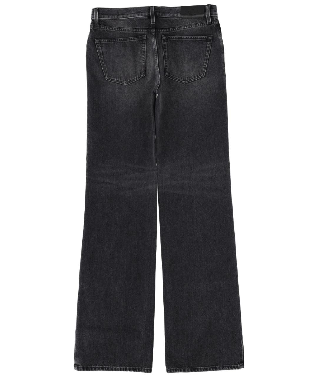 GUCCI Антрацитовые хлопковые прямые джинсы, фото 2