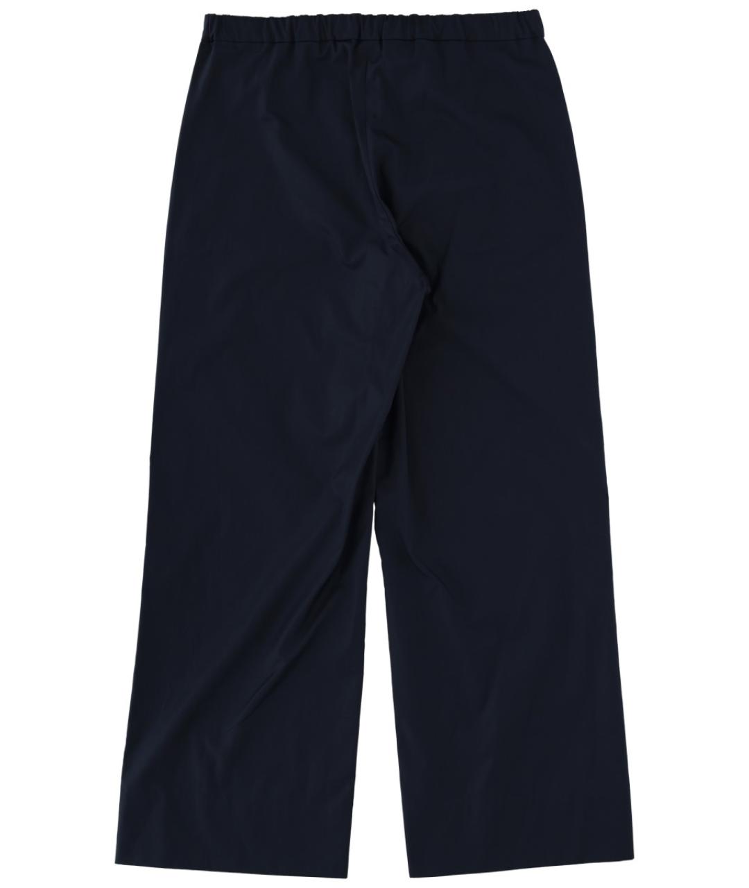 'S MAX MARA Синие хлопковые прямые брюки, фото 2