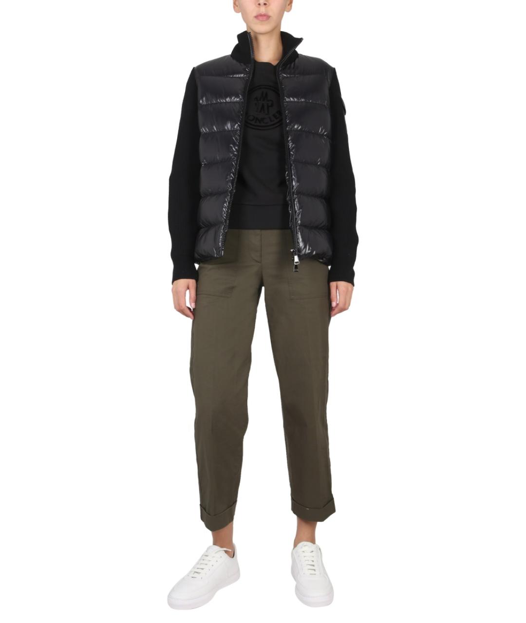 MONCLER Черный полиамидовый жилет, фото 2