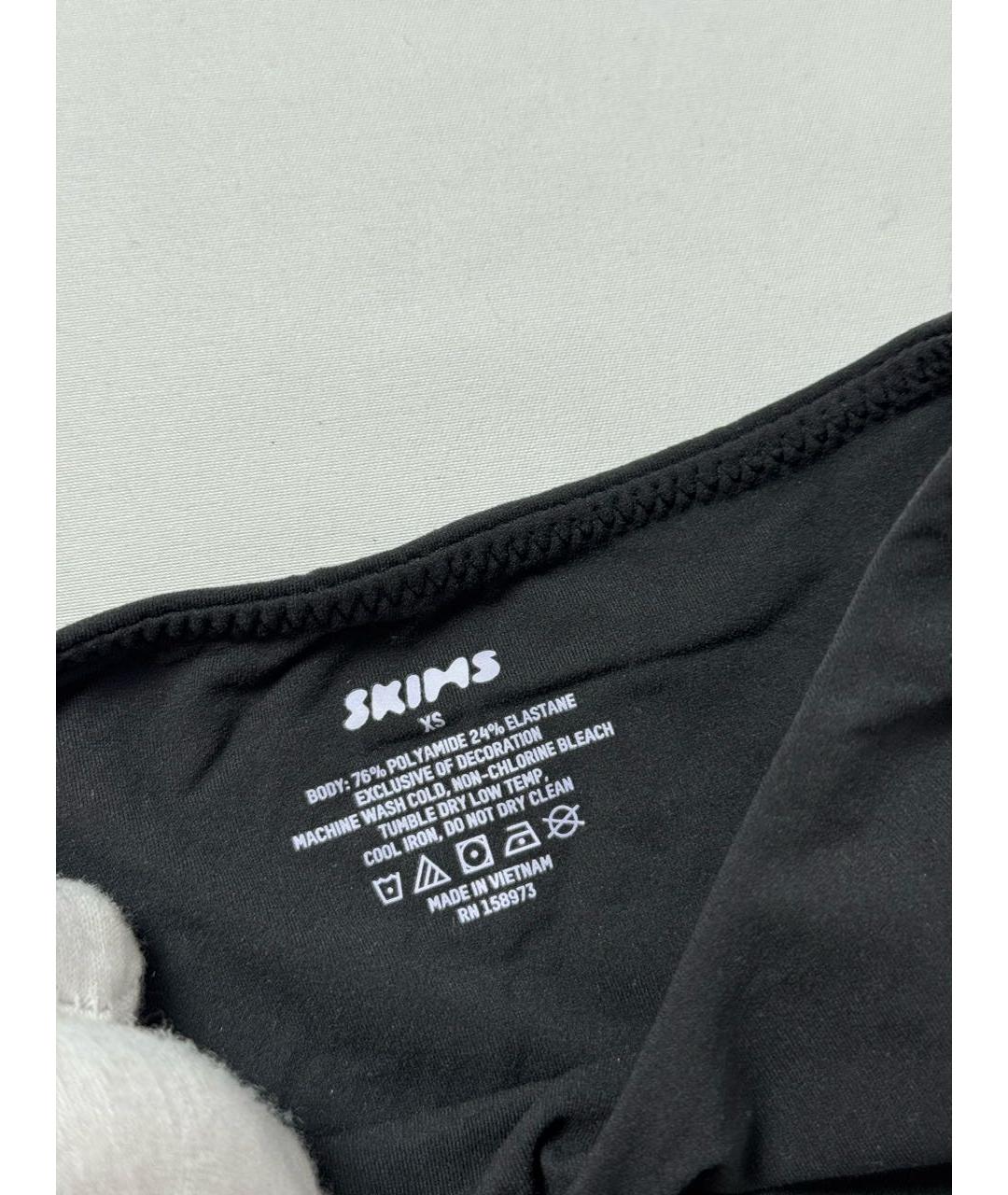 SKIMS Черное полиамидовое боди, фото 4