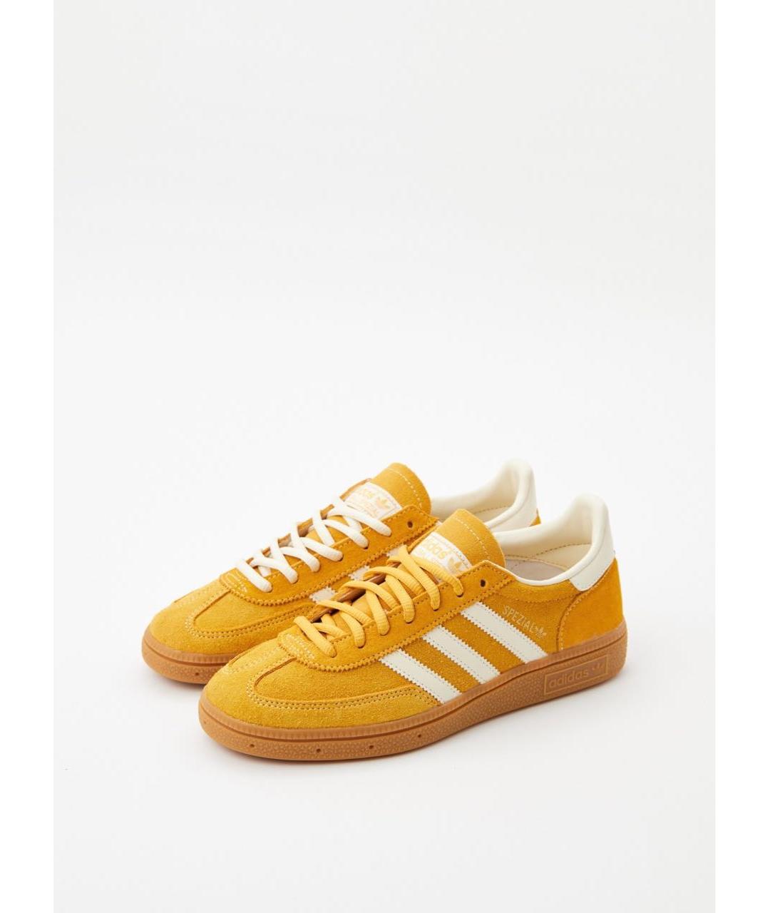 ADIDAS Оранжевое замшевые низкие кроссовки / кеды, фото 2