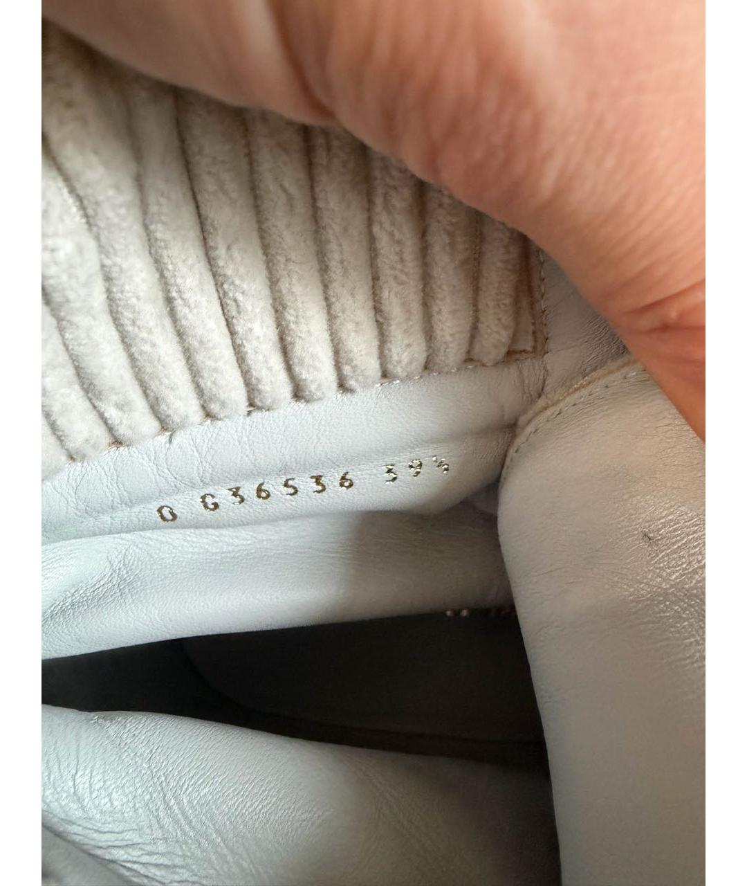 CHANEL Бежевые кожаные ботинки, фото 8