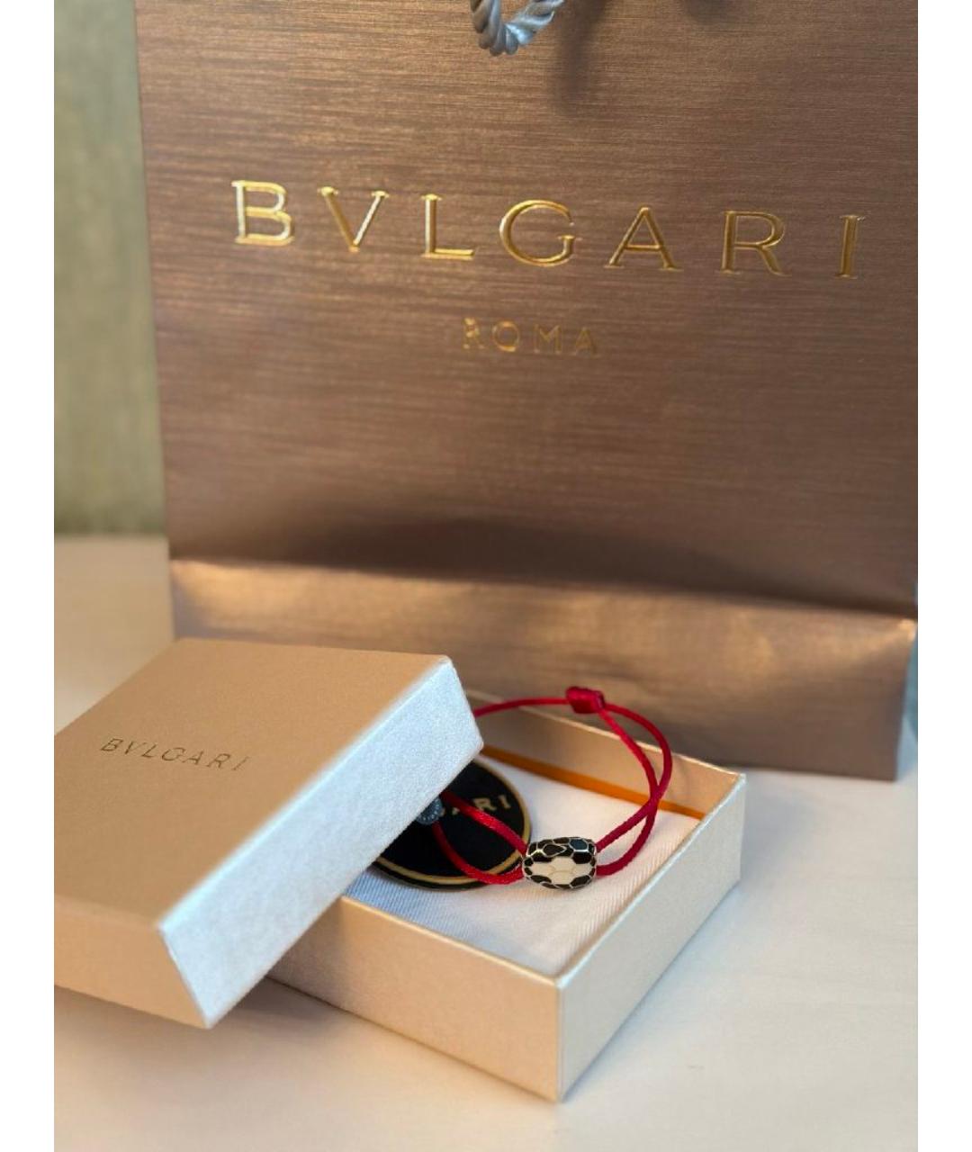 BVLGARI Красный латунный браслет, фото 2