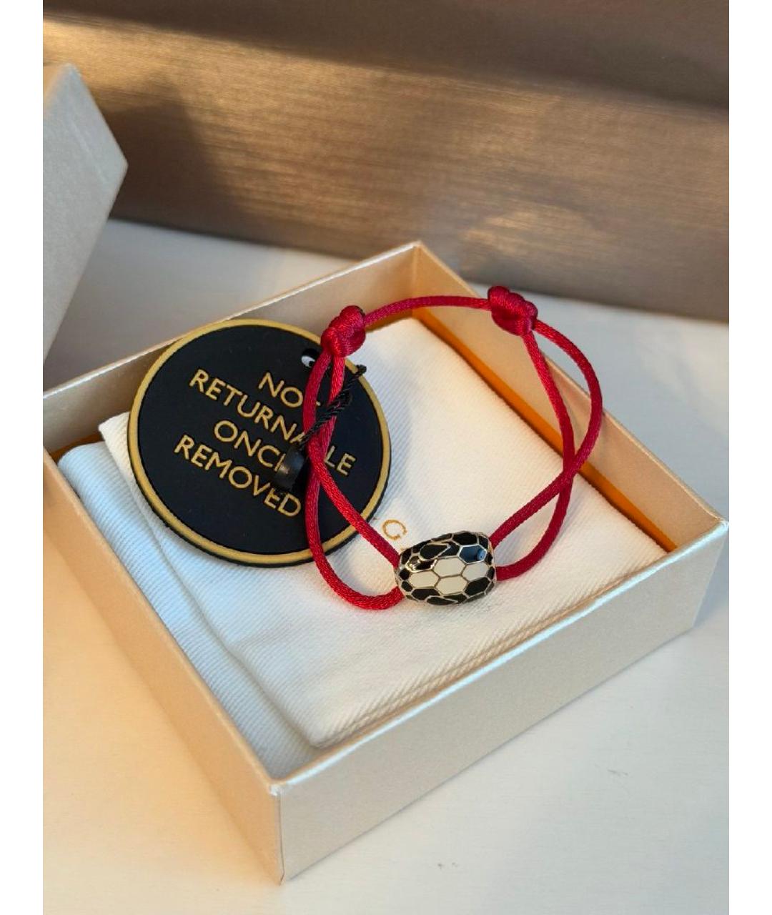 BVLGARI Красный латунный браслет, фото 7