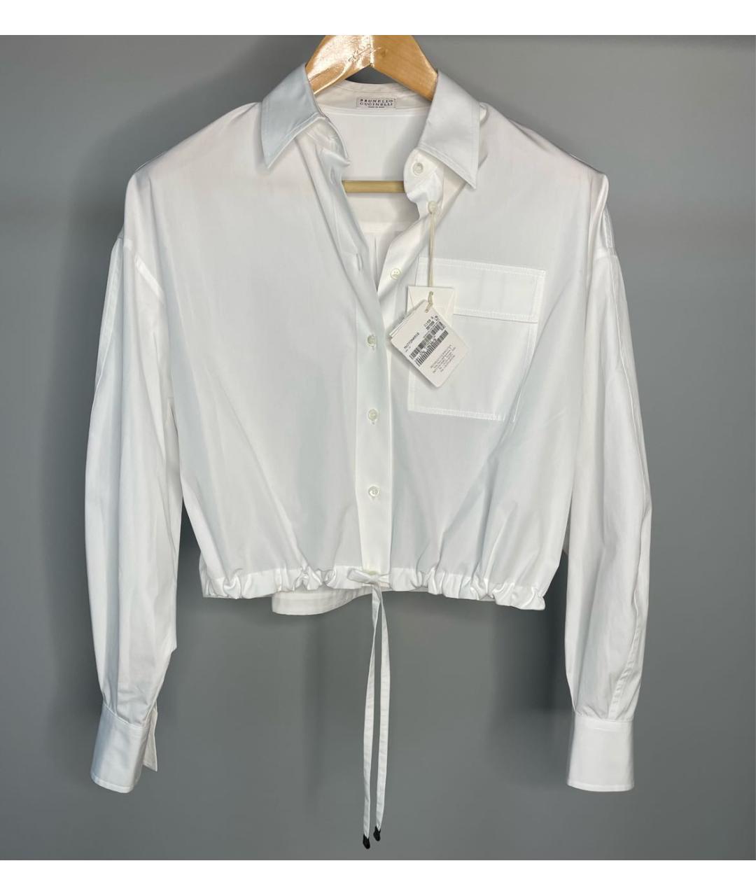 BRUNELLO CUCINELLI Белая хлопковая рубашка, фото 8