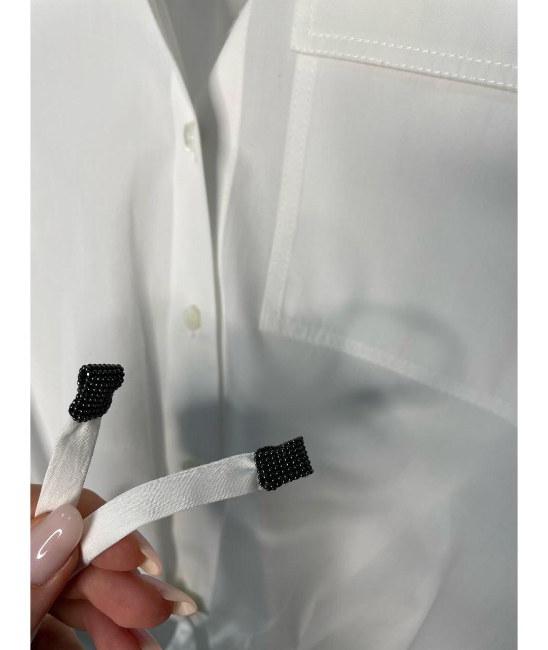 BRUNELLO CUCINELLI Белая хлопковая рубашка, фото 4