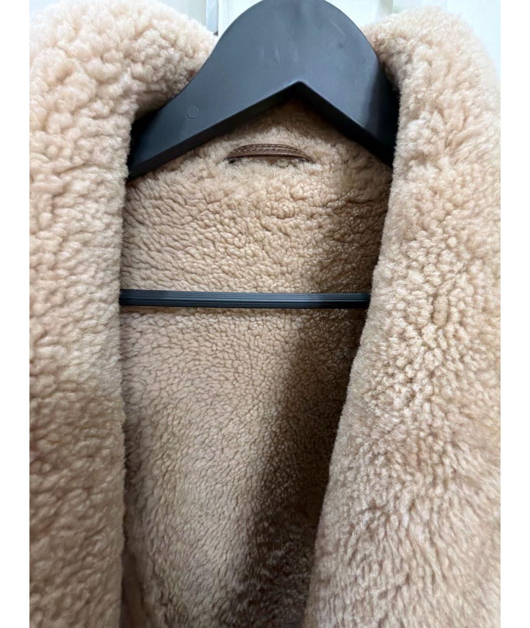 SAGA Коричневая шерстяная дубленка, фото 3