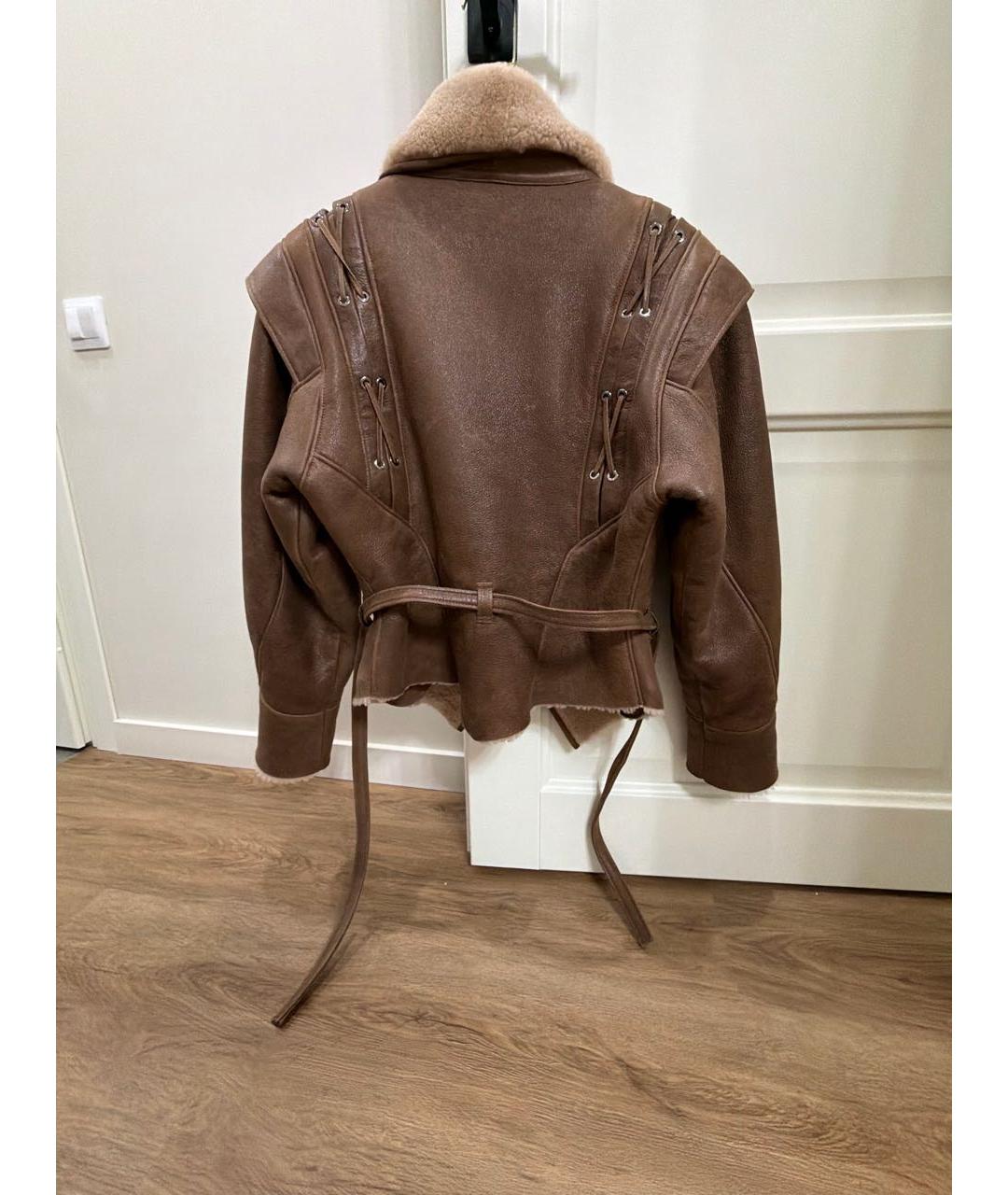 SAGA Коричневая шерстяная дубленка, фото 2