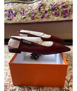 HERMES Лодочки на низком каблуке