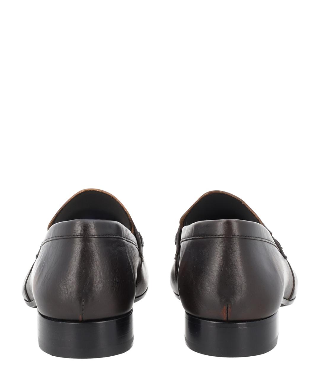 DRIES VAN NOTEN Коричневые кожаные лоферы, фото 4