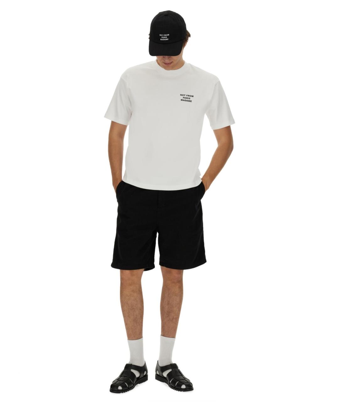 Drole de Monsieur Белая хлопковая футболка, фото 2