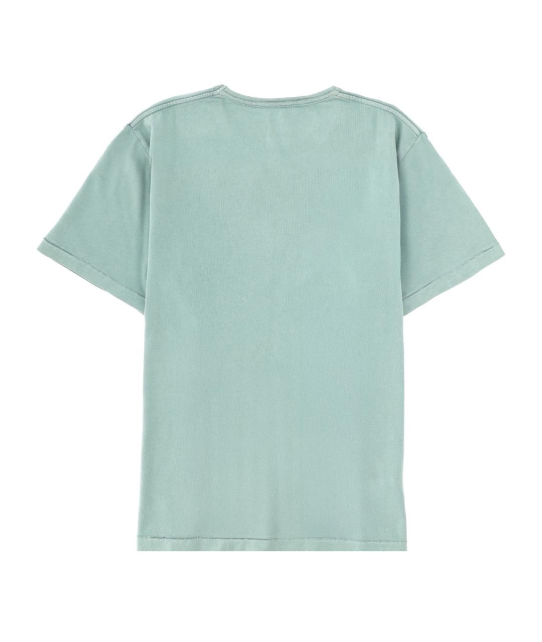 J.W.ANDERSON Голубая хлопковая футболка, фото 2