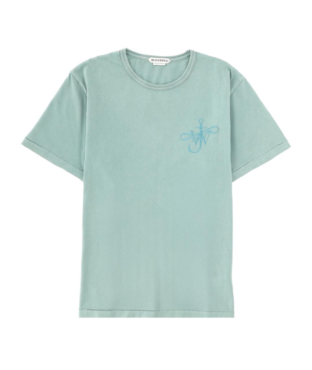 J.W.ANDERSON Голубая хлопковая футболка, фото 1