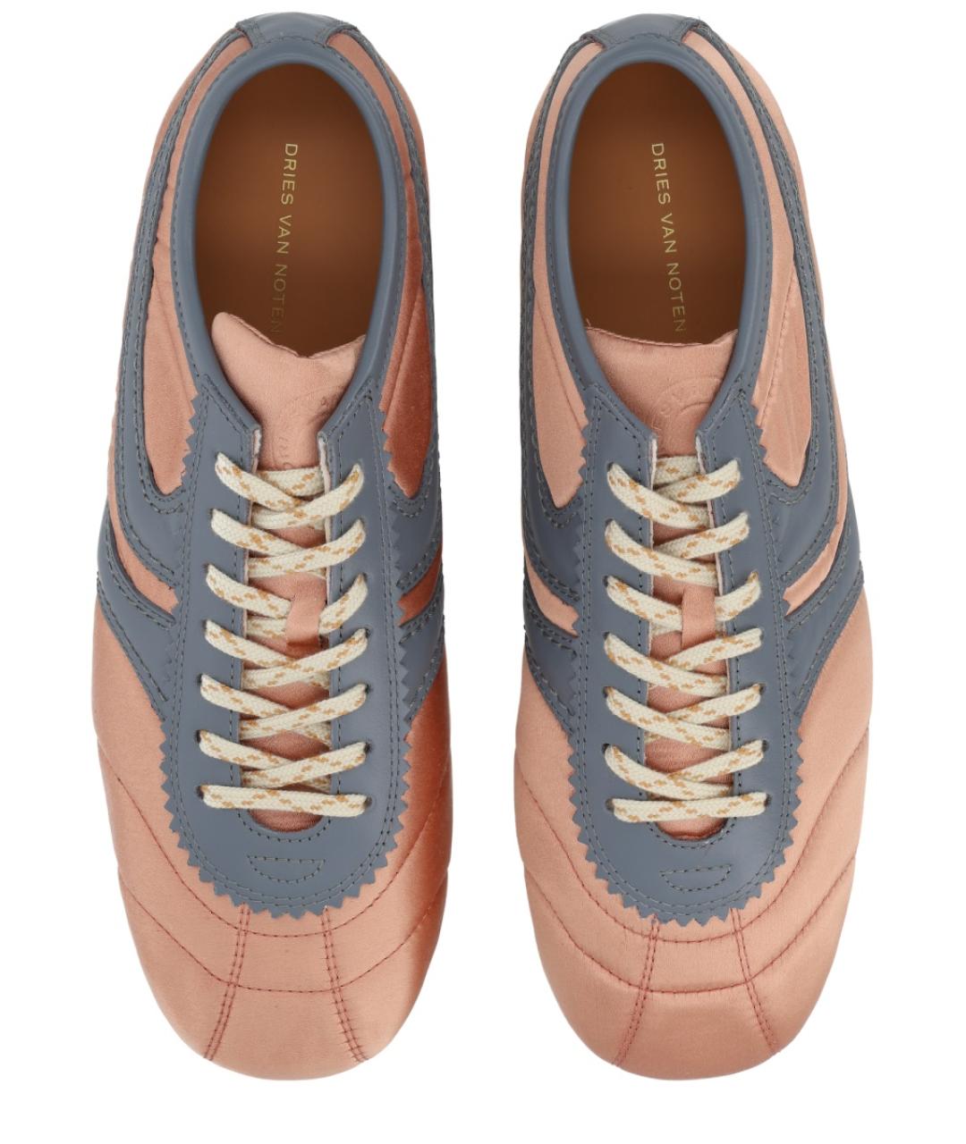 DRIES VAN NOTEN Розовые синтетические кроссовки, фото 6