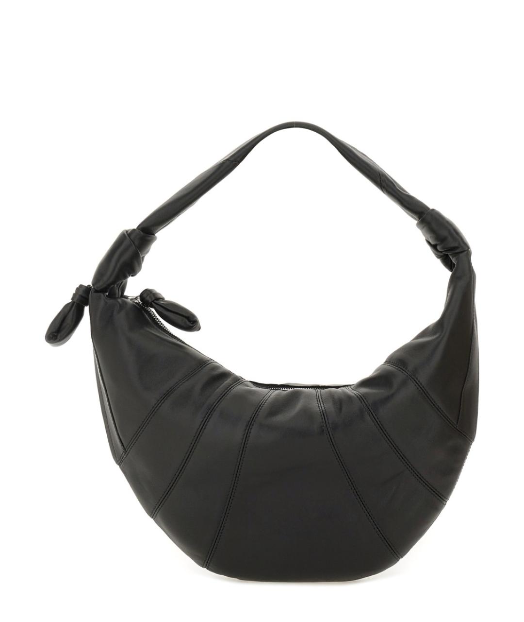 LEMAIRE Черная кожаная сумка через плечо, фото 2