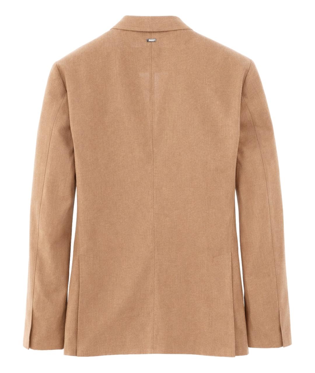 HERNO Коричневый льняной пиджак, фото 2