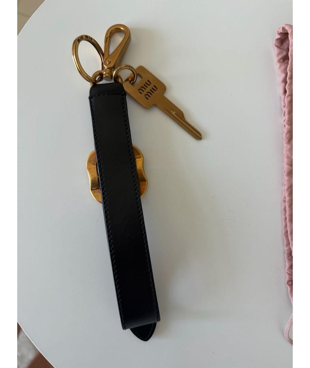 MIU MIU Черный брелок, фото 6