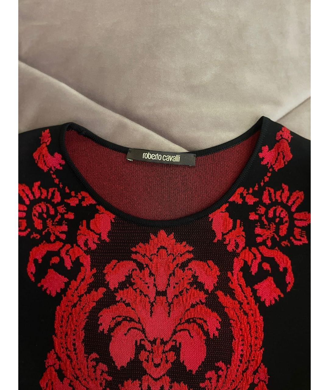 ROBERTO CAVALLI Черное вискозное вечернее платье, фото 2