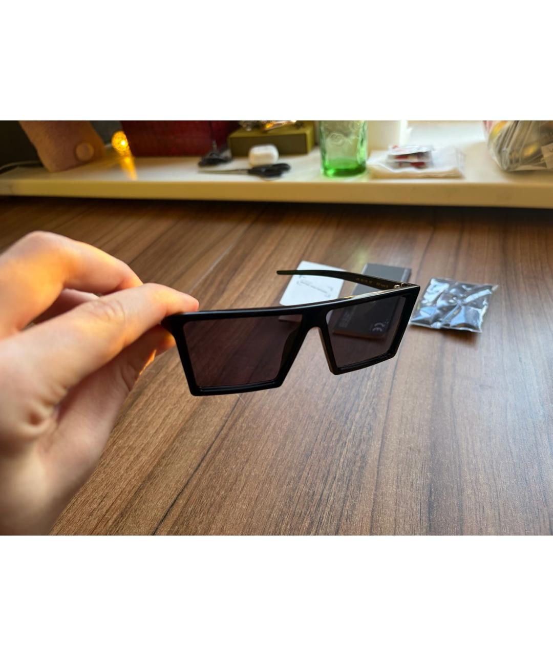 RETROSUPERFUTURE Черные пластиковые солнцезащитные очки, фото 6