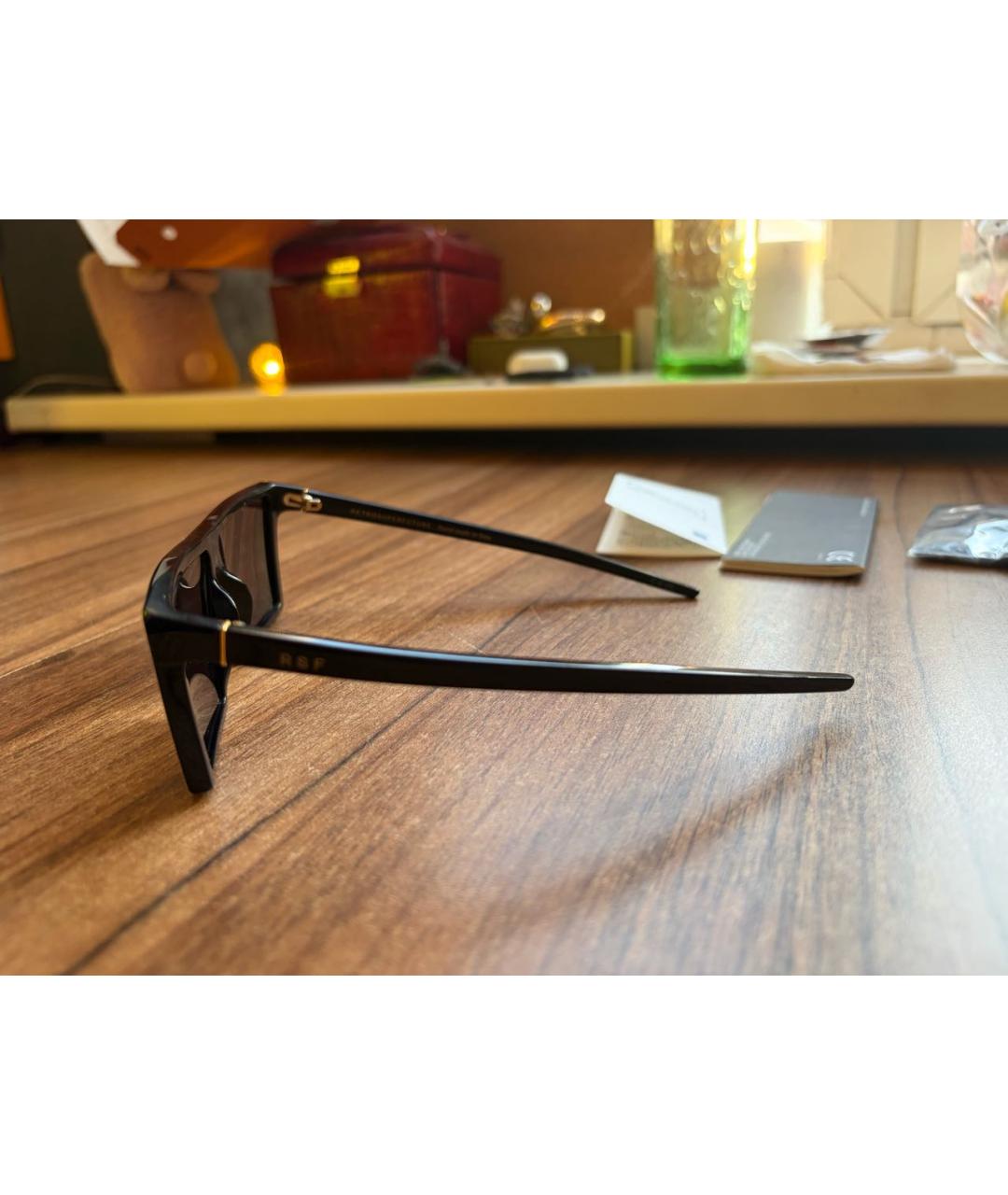 RETROSUPERFUTURE Черные пластиковые солнцезащитные очки, фото 3