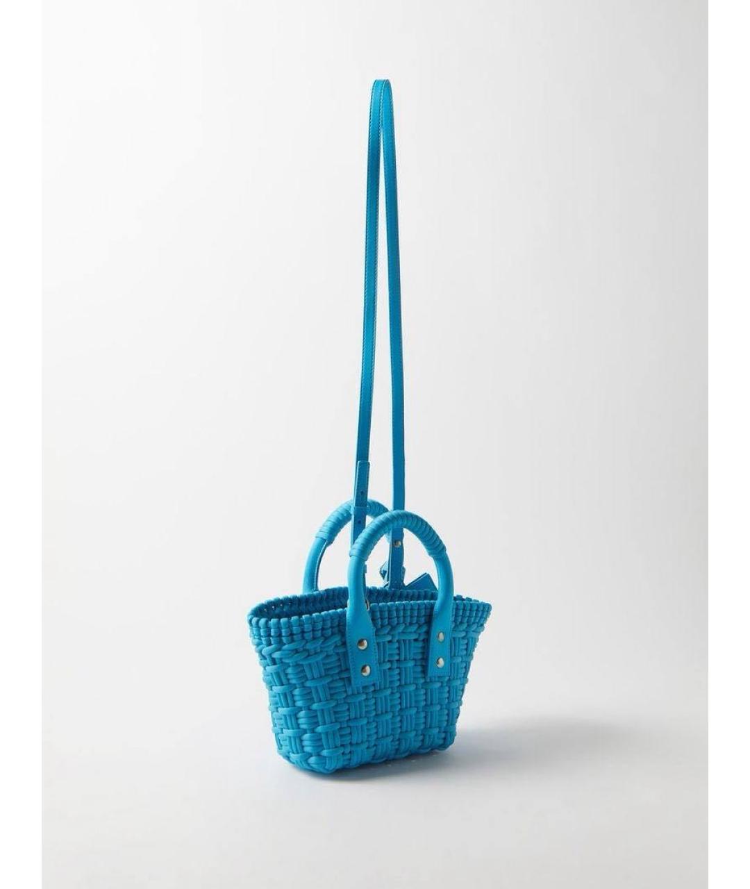 BALENCIAGA Голубая сумка с короткими ручками, фото 2