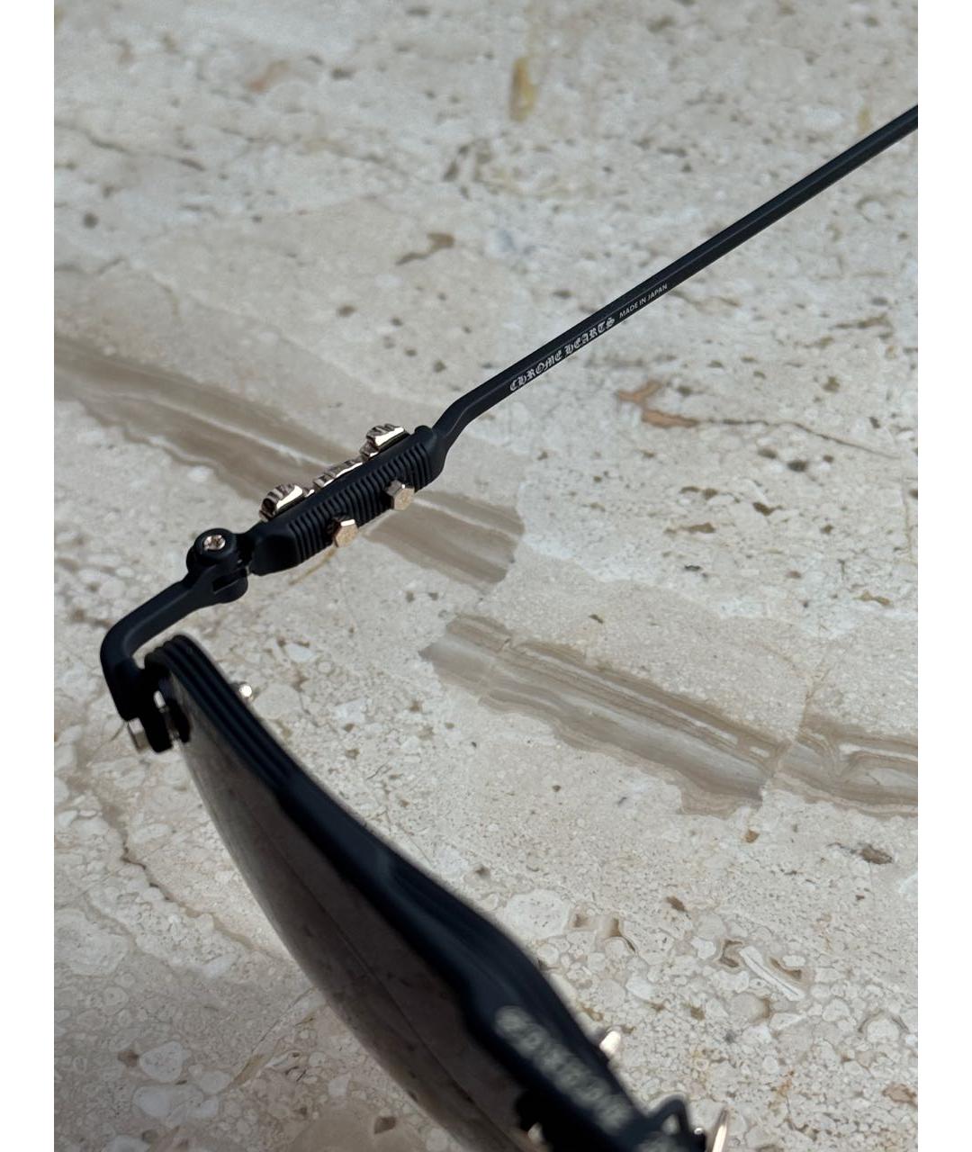 CHROME HEARTS Серые металлические солнцезащитные очки, фото 5