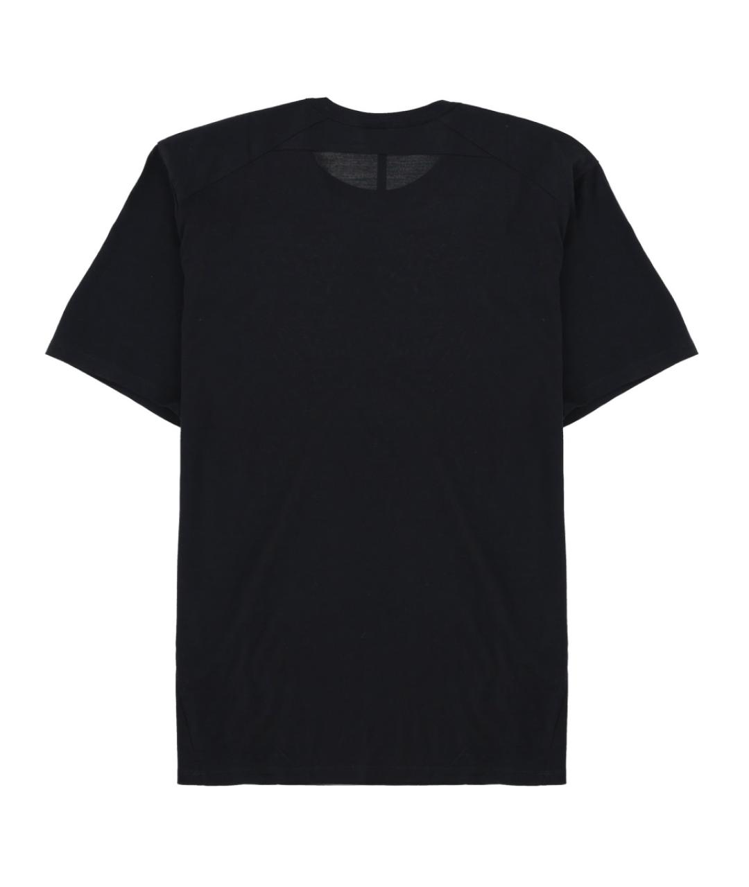 VEILANCE Черная хлопко-шерстяная футболка, фото 2